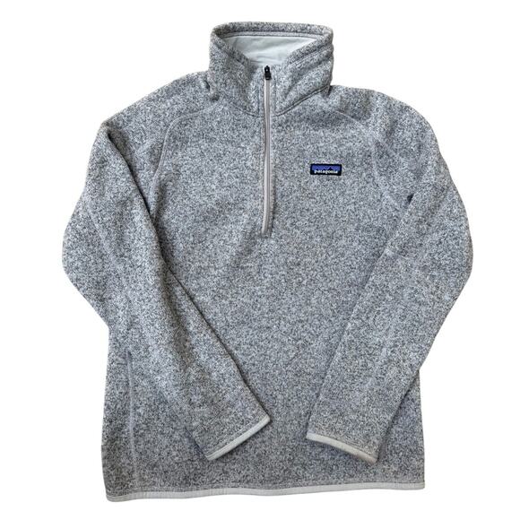 Patagonia Women's Better Sweater 1/4-Zip Gray Size L - Picture 1 of 7